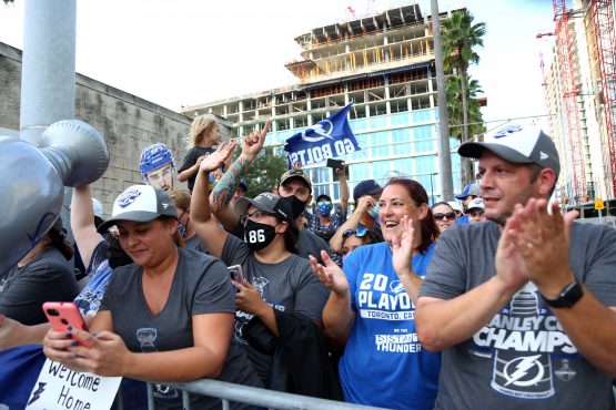 NHL: Tampa Bay Lightning Return from Edmonton