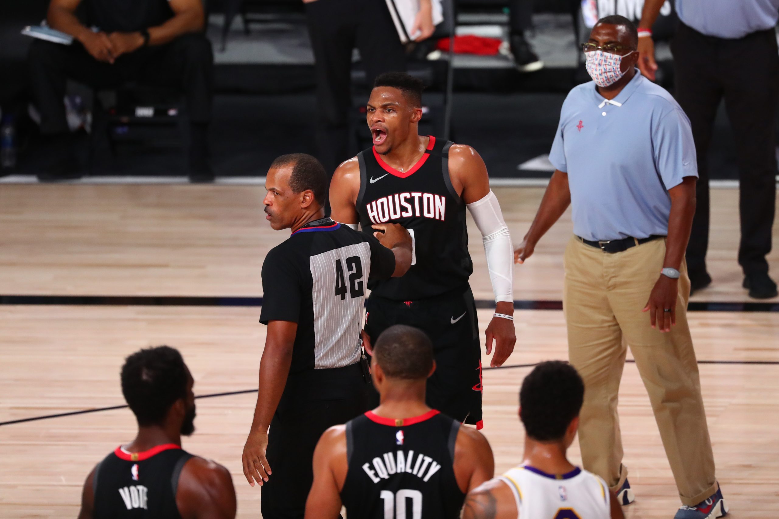 NBA: Playoffs-Houston Rockets at Los Angeles Lakers