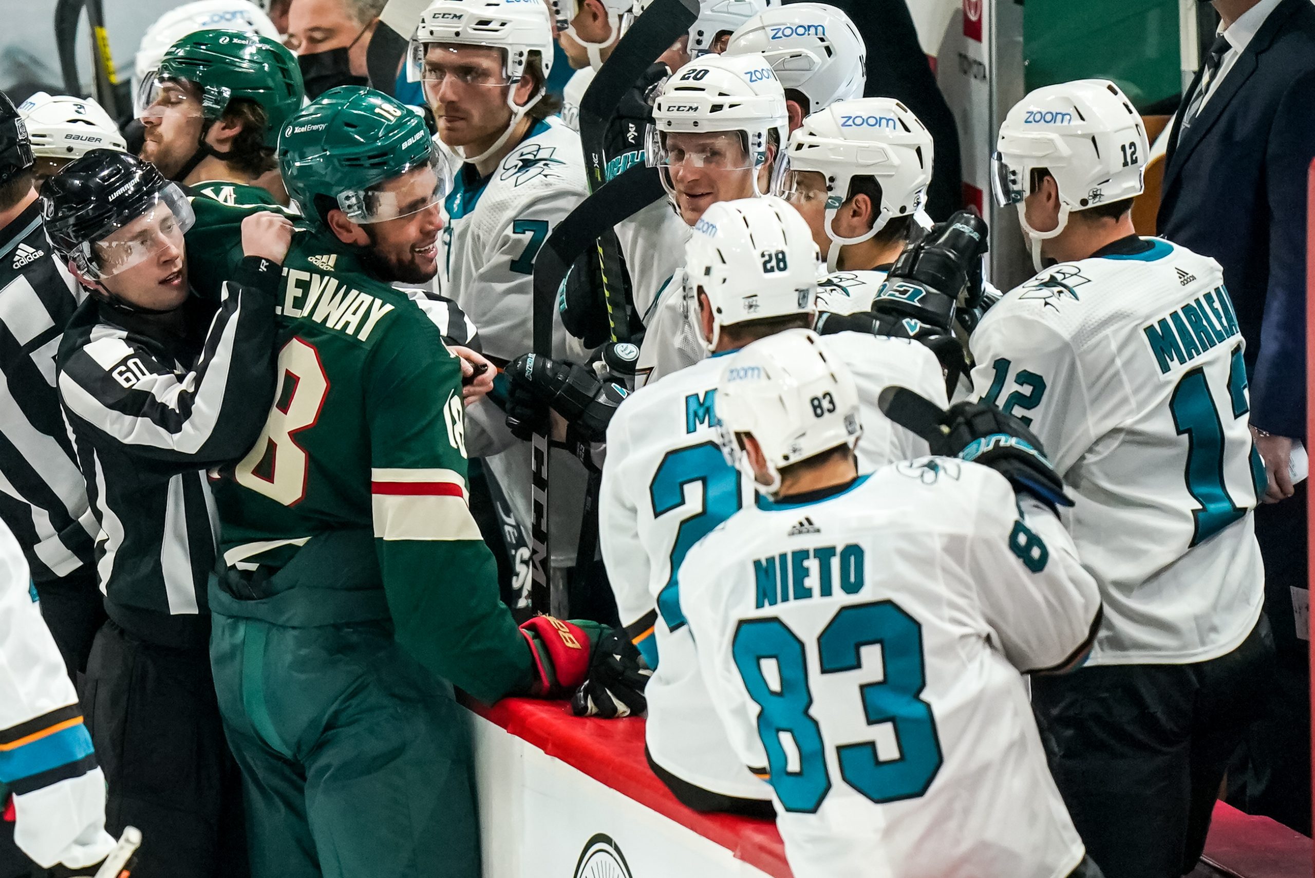 NHL: San Jose Sharks at Minnesota Wild