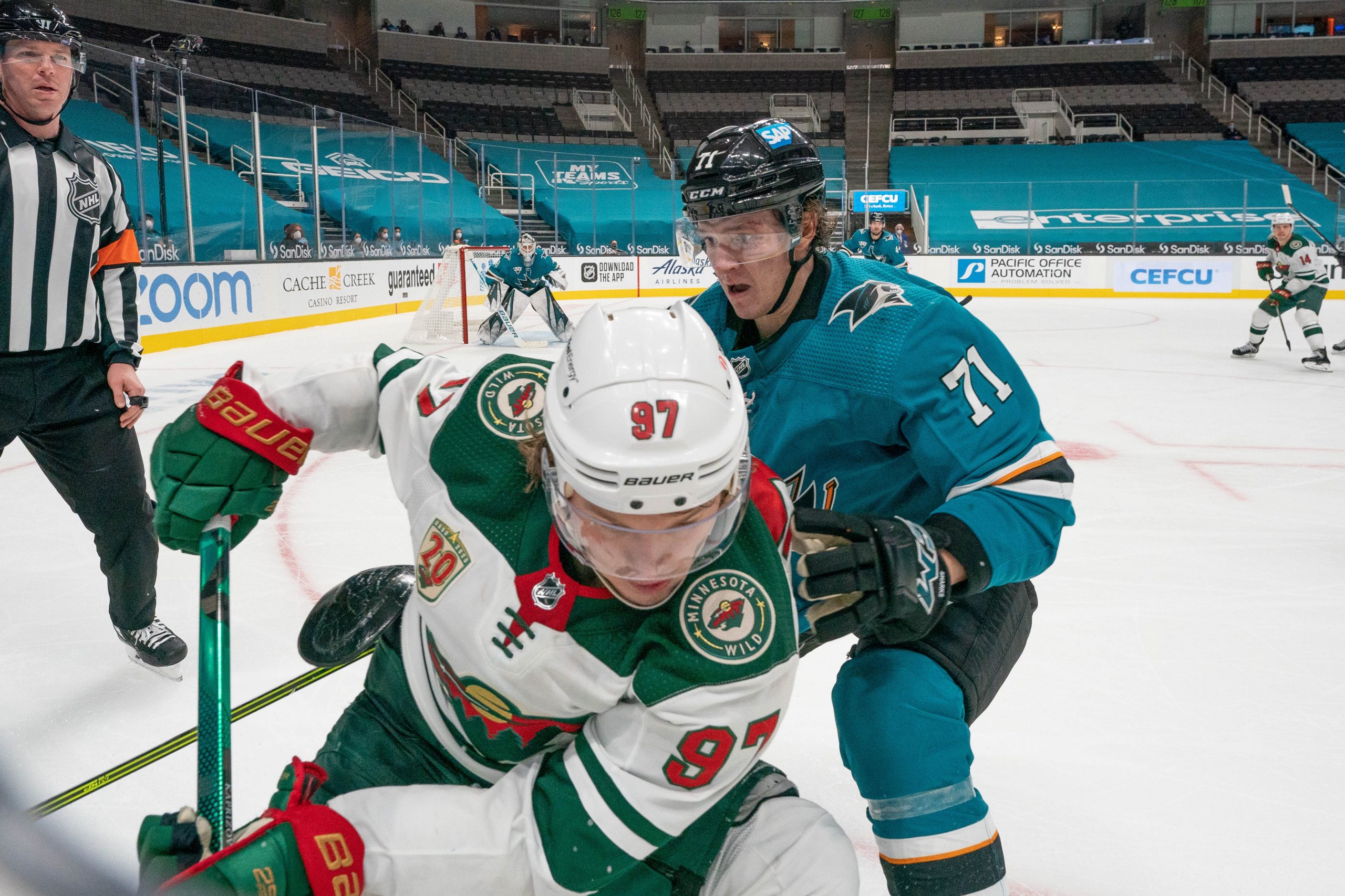NHL: Minnesota Wild at San Jose Sharks