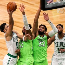 NBA: Minnesota Timberwolves at Boston Celtics