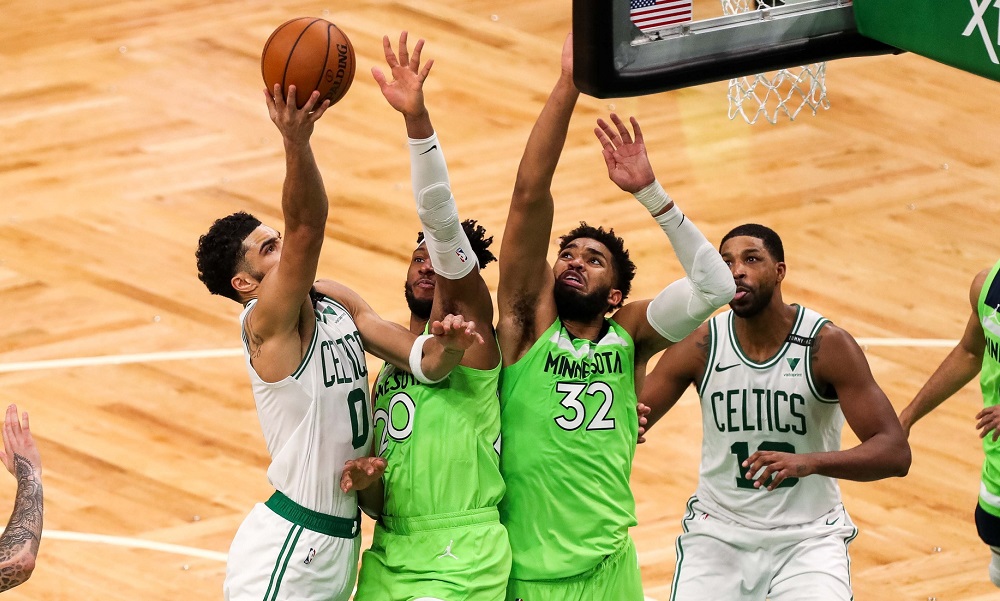 NBA: Minnesota Timberwolves at Boston Celtics