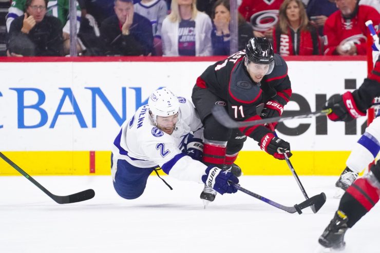 NHL: Stanley Cup Playoffs-Tampa Bay Lightning at Carolina Hurricanes