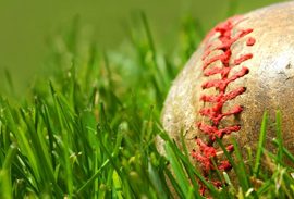 baseball red stitches