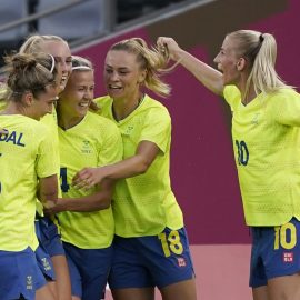 Olympics: Football-Women Group G - SWE-USA