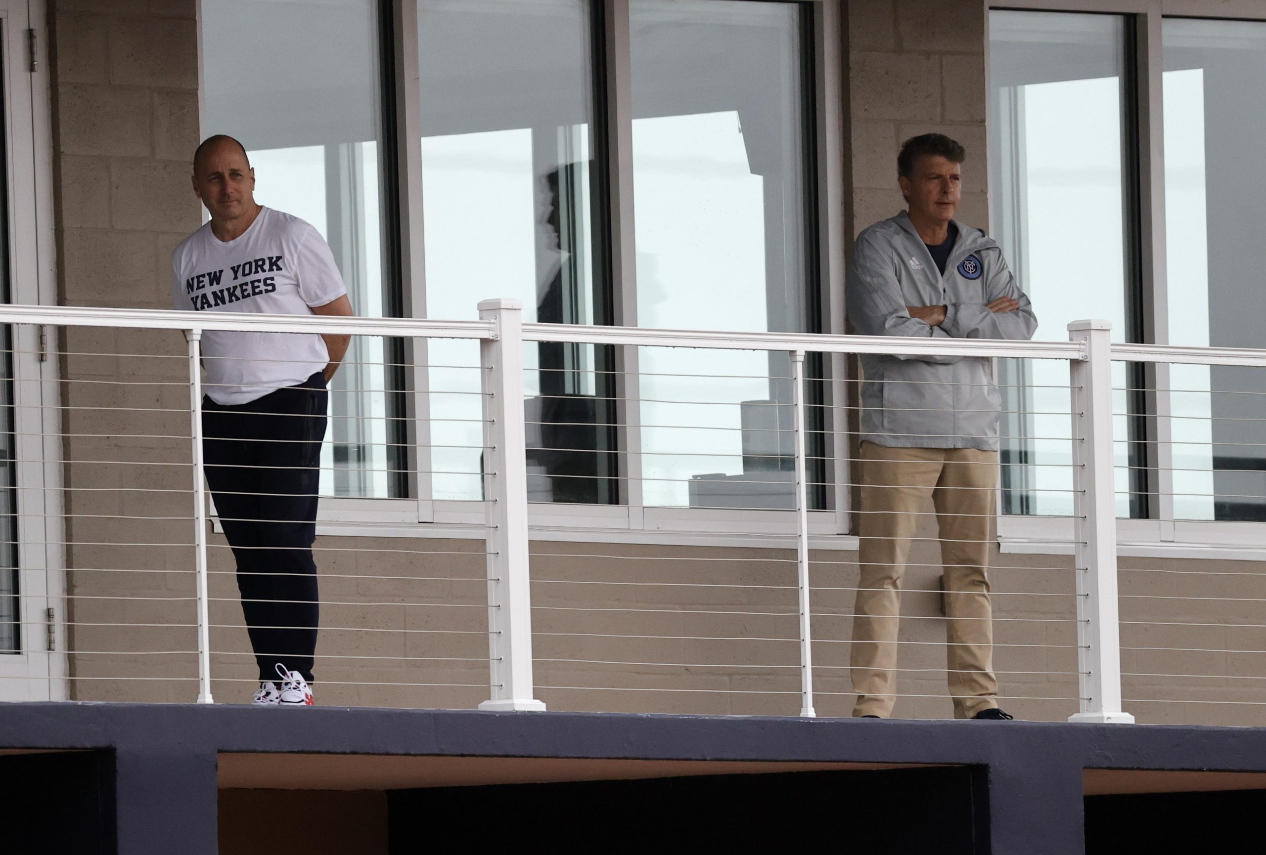 Brian Cashman and Hal Steinbrenner