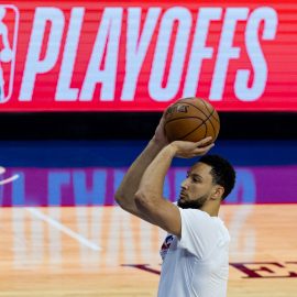 NBA: Playoffs-Atlanta Hawks at Philadelphia 76ers