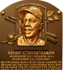 Aaron HOF plaque2