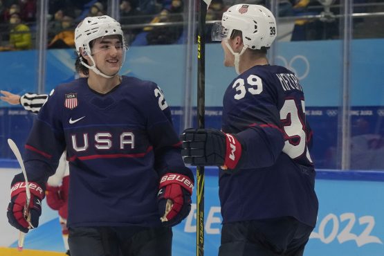 Olympics: Ice Hockey-Men Group A - USA-CHN