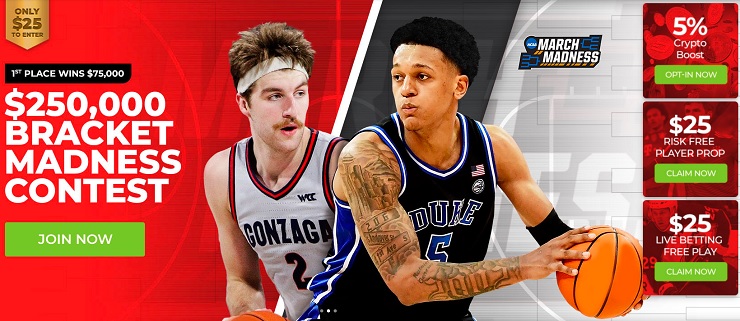 Find odds to win March Madness for the Number 1 seeds in the NCAA Tournament at BetOnline