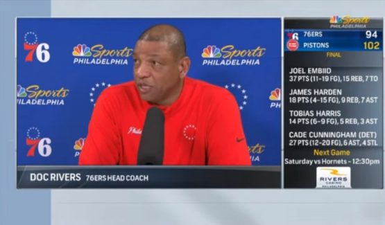 Doc Rivers throws shade at James Harden NBA news 76ers