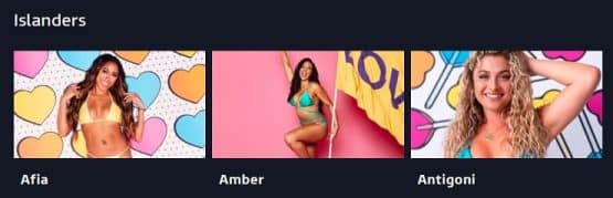 Islanders from Love Island UK