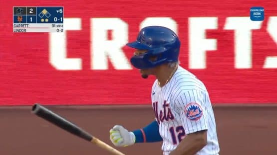 Lindor Home Run Reaction