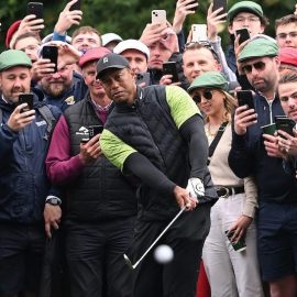 Tiger Woods Scores 77 on Day 1 of JP McManus Pro-Am