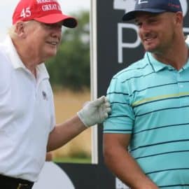 WATCH- Donald Trump Shows Off Golf Swing at LIV Golf Pro-Am