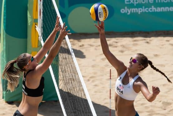 WATCH: Team USA Women Win Epic Beach Volleyball Rally