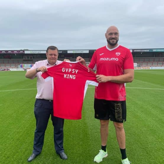 tyson fury morecambe fc