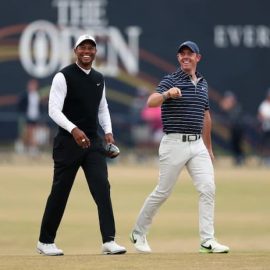 Rory McIlroy and Tiger Woods