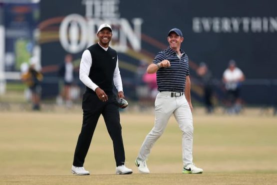 Rory McIlroy and Tiger Woods