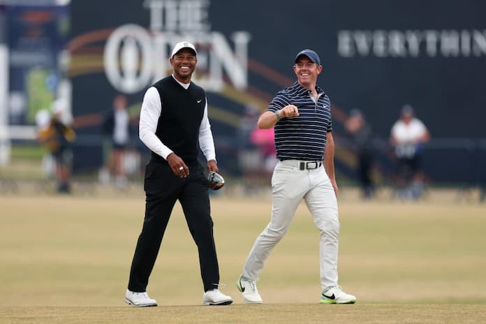 Rory McIlroy and Tiger Woods