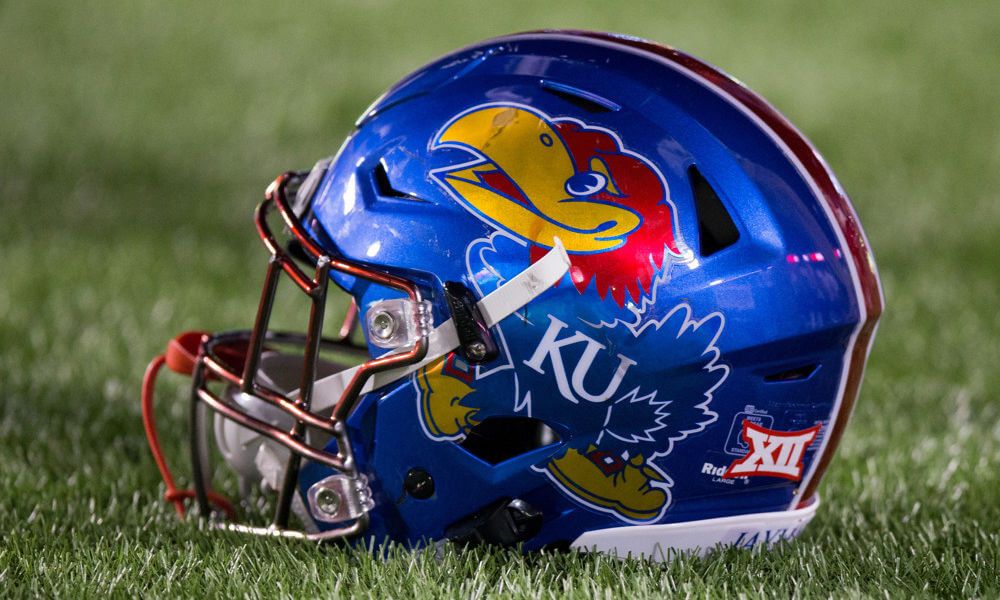 kansas jayhawks helmet