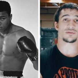 Muhammad Ali and grandson Biaggio Ali Walsh