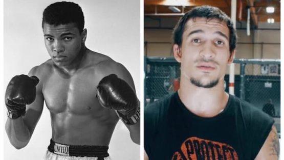 Muhammad Ali and grandson Biaggio Ali Walsh