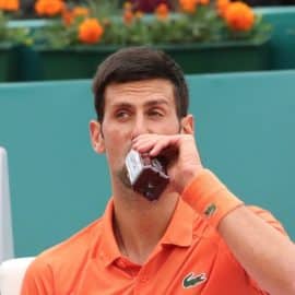 WATCH- Novak Djokovic Trainer Caught Spiking Drink At Paris Masters