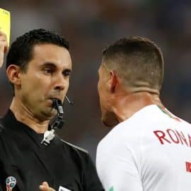 yellow card ronaldo