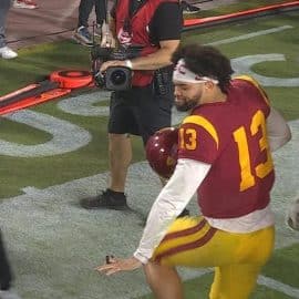 caleb williams heisman pose