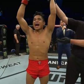 Jeka Saragih Menang TKO Lawan Pawan Maan Singh di Road to UFC