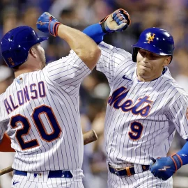 Pete Alonso, Brandon Nimmo, New York Mets.