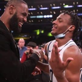College Basketball Coach Opens Up About Recruiting Bronny James
