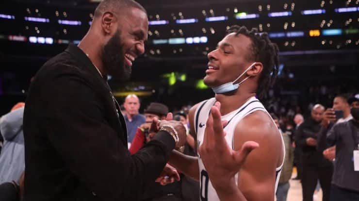 College Basketball Coach Opens Up About Recruiting Bronny James
