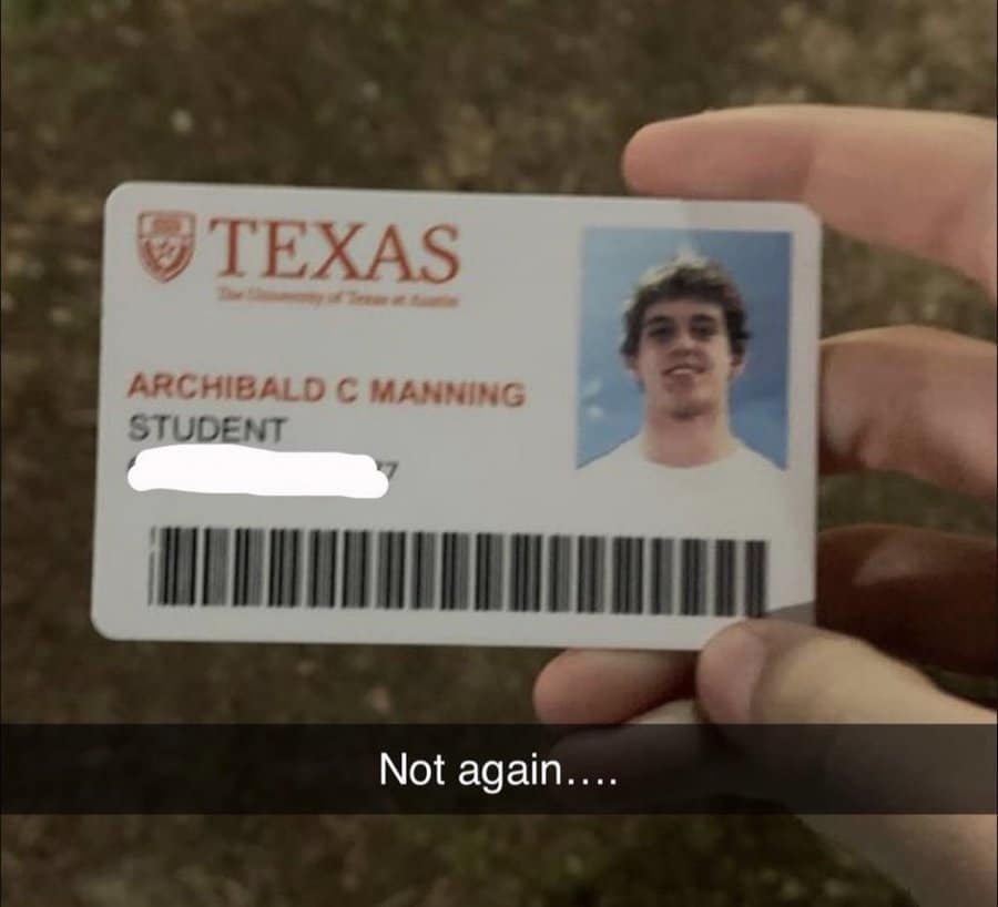 arch manning id