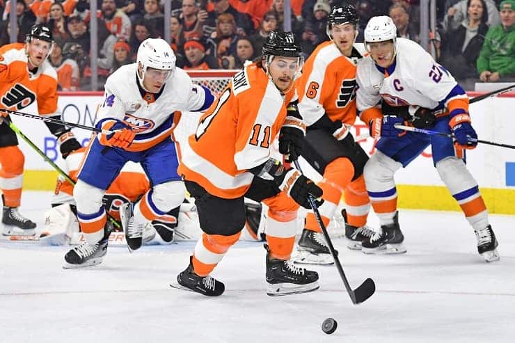 Bo Horvat first game with Isles (1)