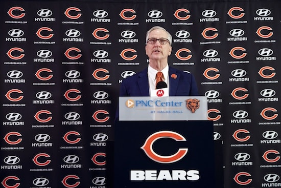 Chicago Bears chairman George H. McCaskey at a press conference.