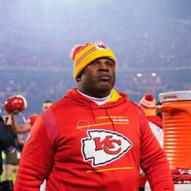Kansas City Chiefs offensive coordinator Eric Bieniemy.
