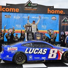 kyle busch auto club speedway victory lane (1)