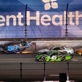sam mayer flips xfinity daytona
