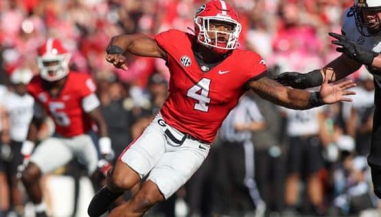 WATCH- Georgia Football’s Nolan Smith Runs 4.39s 40-Yard Dash at NFL Combine