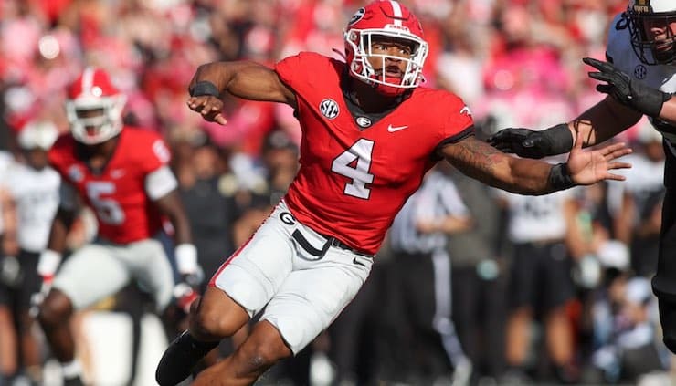 WATCH- Georgia Football’s Nolan Smith Runs 4.39s 40-Yard Dash at NFL Combine