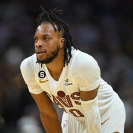 Darius Garland joins LeBron James, Kyrie Irving as only Cavaliers players to score 25+ points in a playoff half