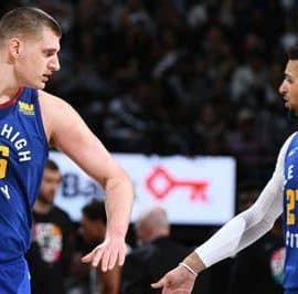 Jamal Murray and Nikola Jokic