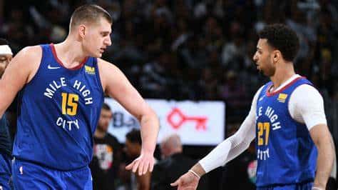 Jamal Murray and Nikola Jokic
