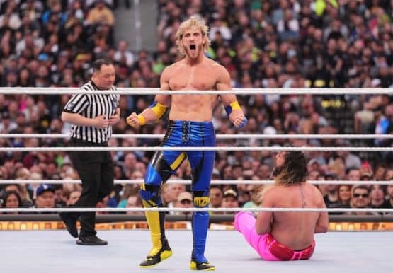 Logan Paul flexes.