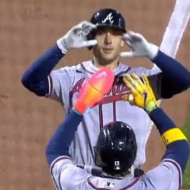 Matt Olson High Five Home Run