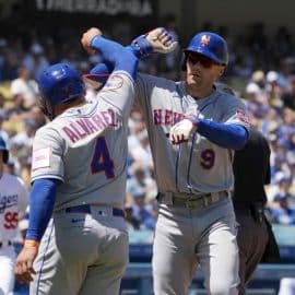 Brandon Nimmo, Francisco Alvarez, New York Mets.