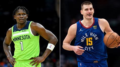 Nikola Jokic and Anthony Edwards