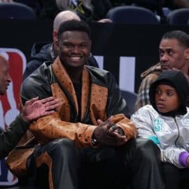Zion Williamson sits down.